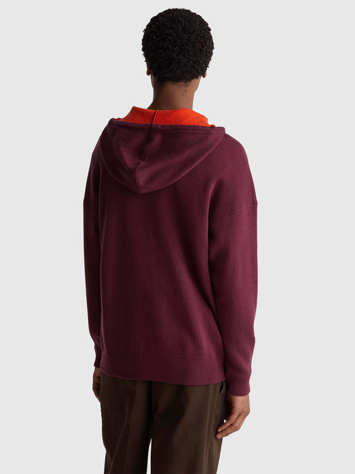 SWEATER W/HOOD Men image number 2